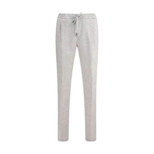 PT Torino-PT Torino Linen Pants-1728,72470364320,Clothing,Gray,IT46 | S,IT50 | L,Jeans & Pants - Men - Clothing,Men,Men - Clothing,New with tags,PT Torino-PT-COTSCNZA0CL1BB580200-IT46 | S