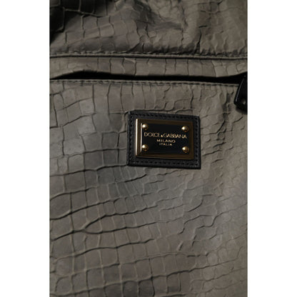 Dolce & Gabbana Brown Lambskin Leather Men Sweatpants Pants