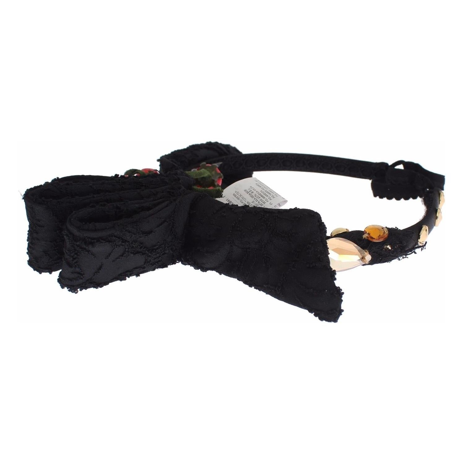 عصابة رأس من دولتشي آند غابانا مصنوعة من الكريستال والتوت