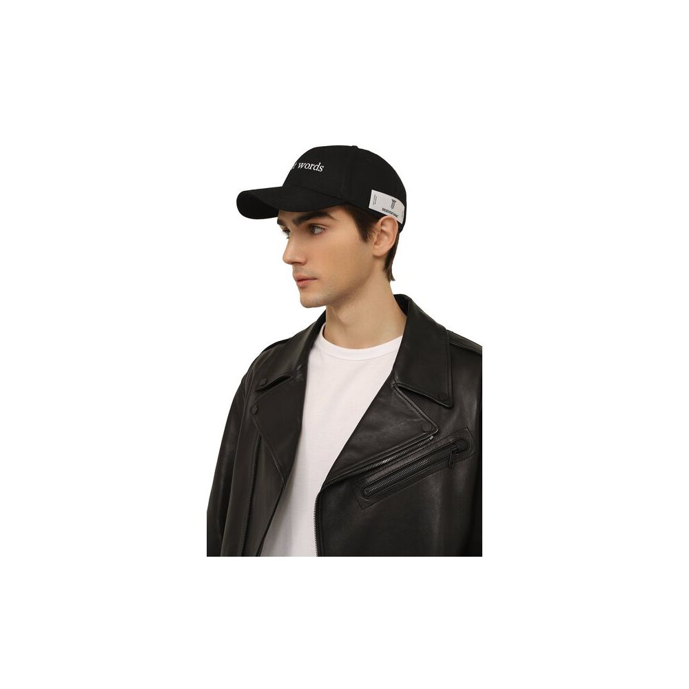 Diego Venturino Black Cotton Men Cap