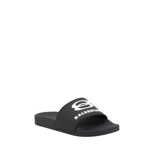 Balenciaga Logo Slippers Balenciaga Dark Slate Gray