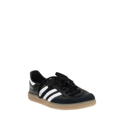 Adidas Black Calf Leather Bos Taurus Athletic Sneakers
