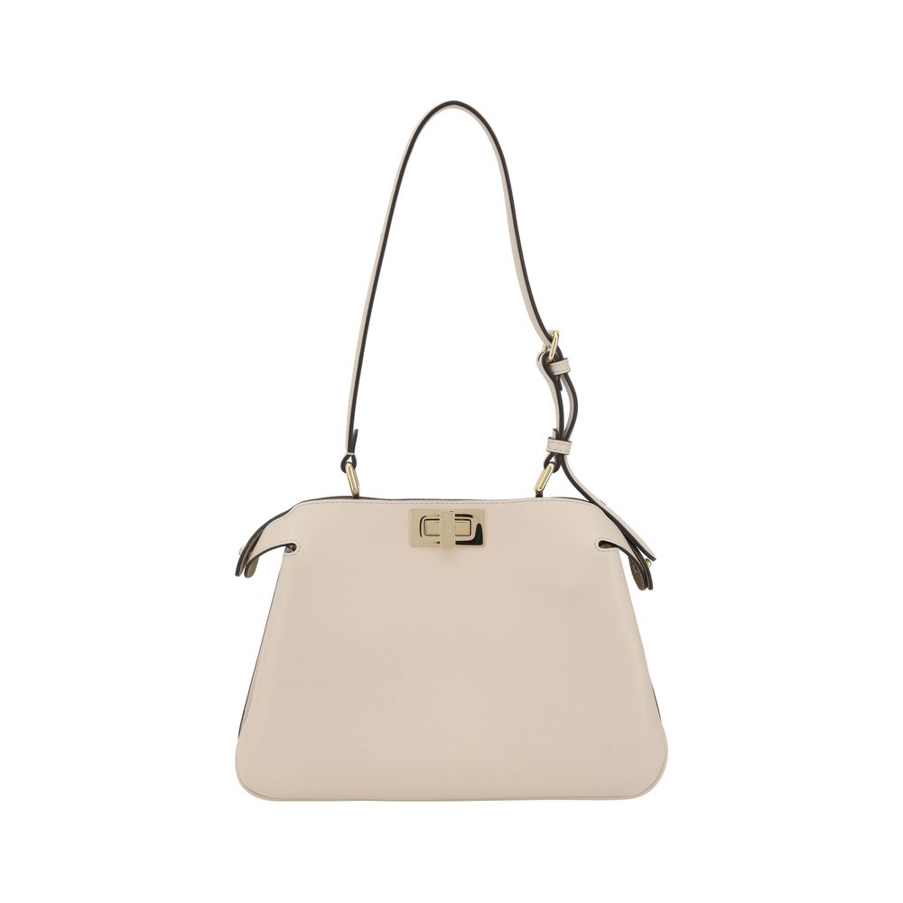 Front view with bag zipped and handles upright.