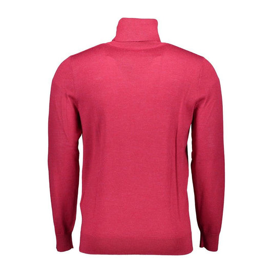Gant Red Wool Men Sweater Gant Maroon