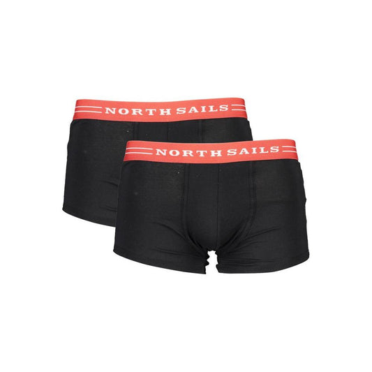 North Sails Black Cotton Underwear North Sails Dark Slate Gray