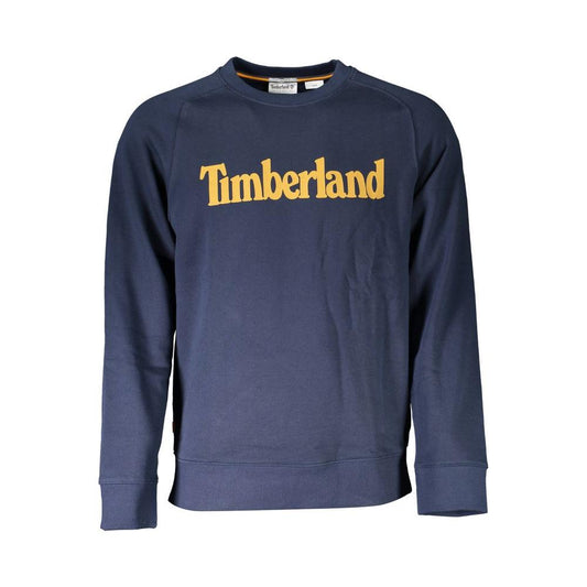 Timberland Blue Cotton Men Sweater Timberland Dark Slate Gray