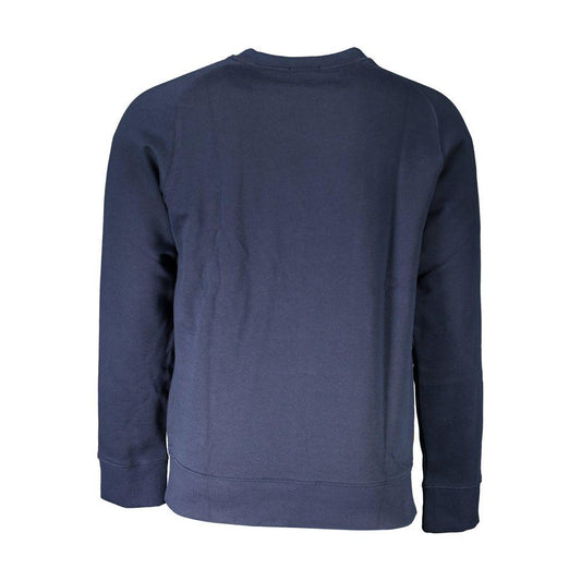 Timberland Blue Cotton Men Sweater Timberland Dark Slate Gray
