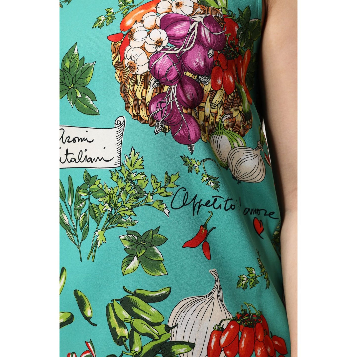 Dolce & Gabbana Multicolor Floral Silk Sleeveless Tank Top