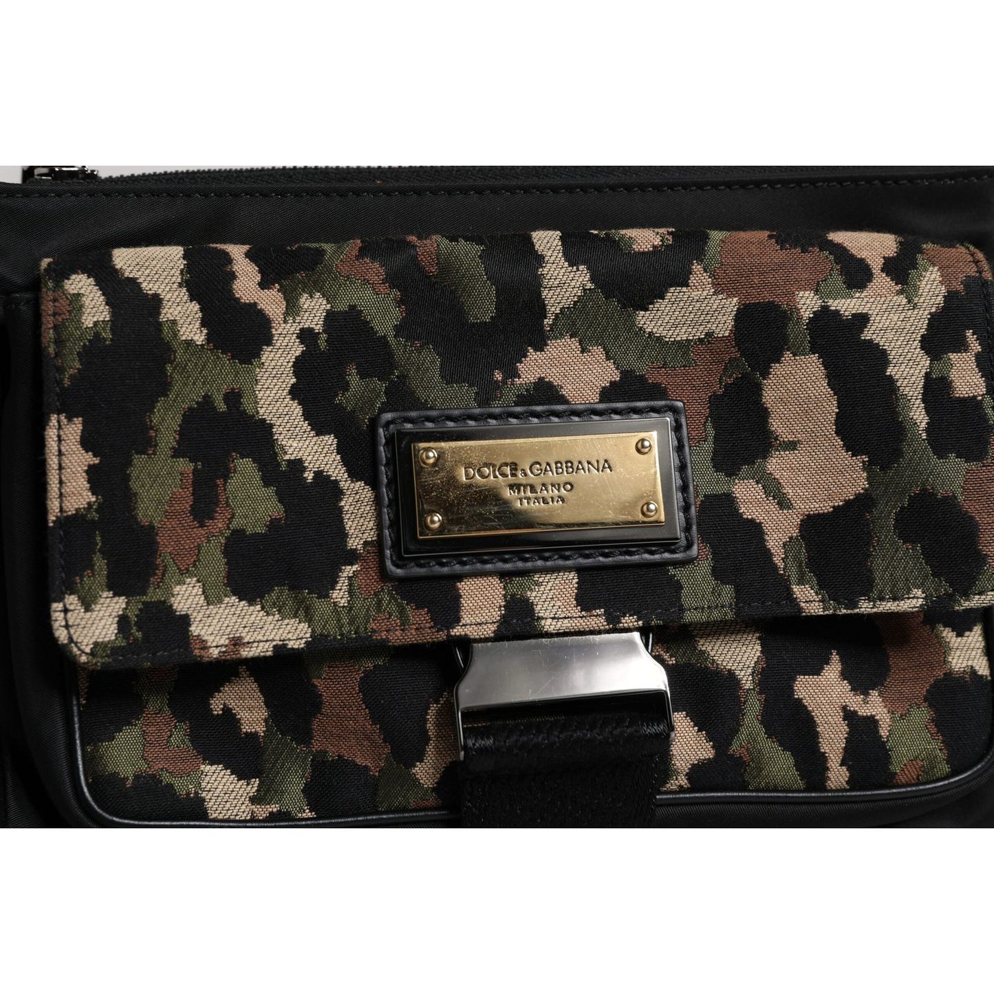 Dolce & Gabbana Multicolor Leopard Jacquard Crossbody Bag