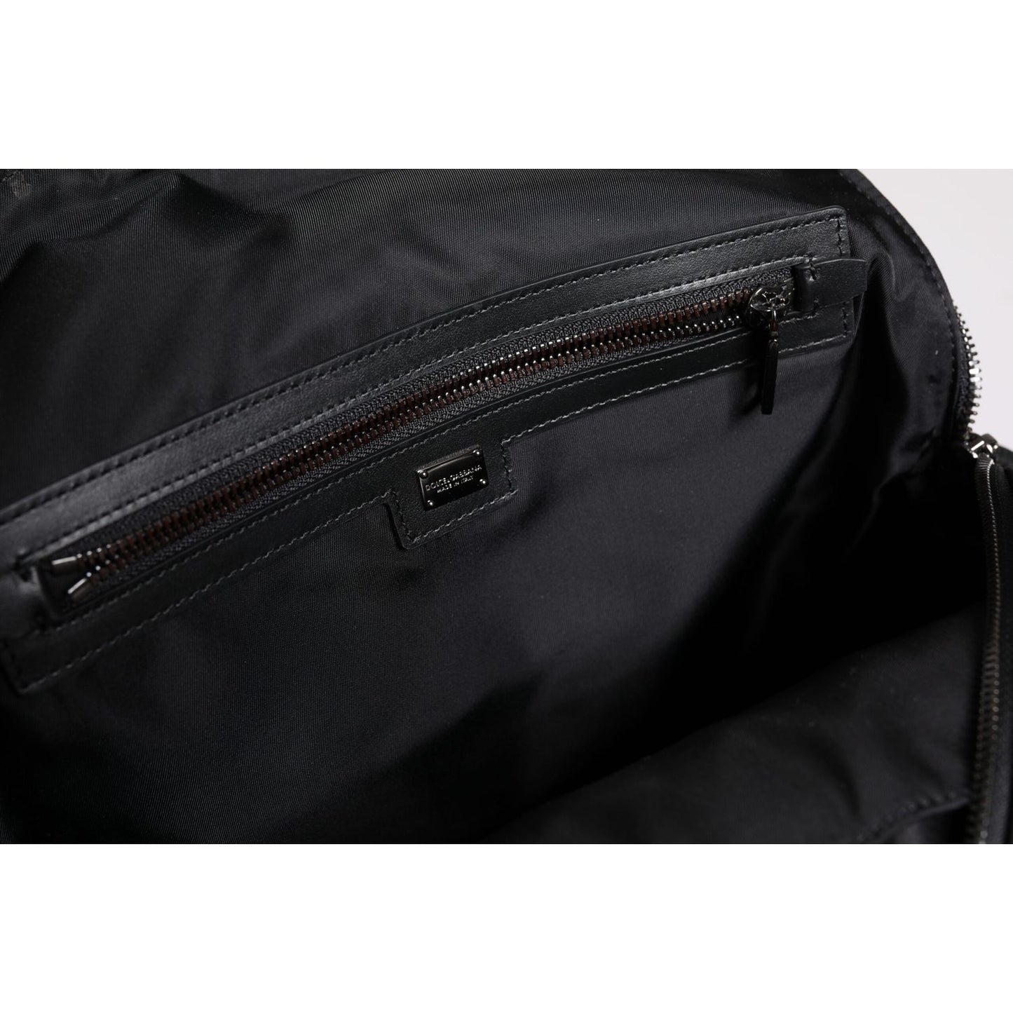 Dolce & Gabbana Multicolor Leopard Print DG Logo Plaque Men Backpack Bag