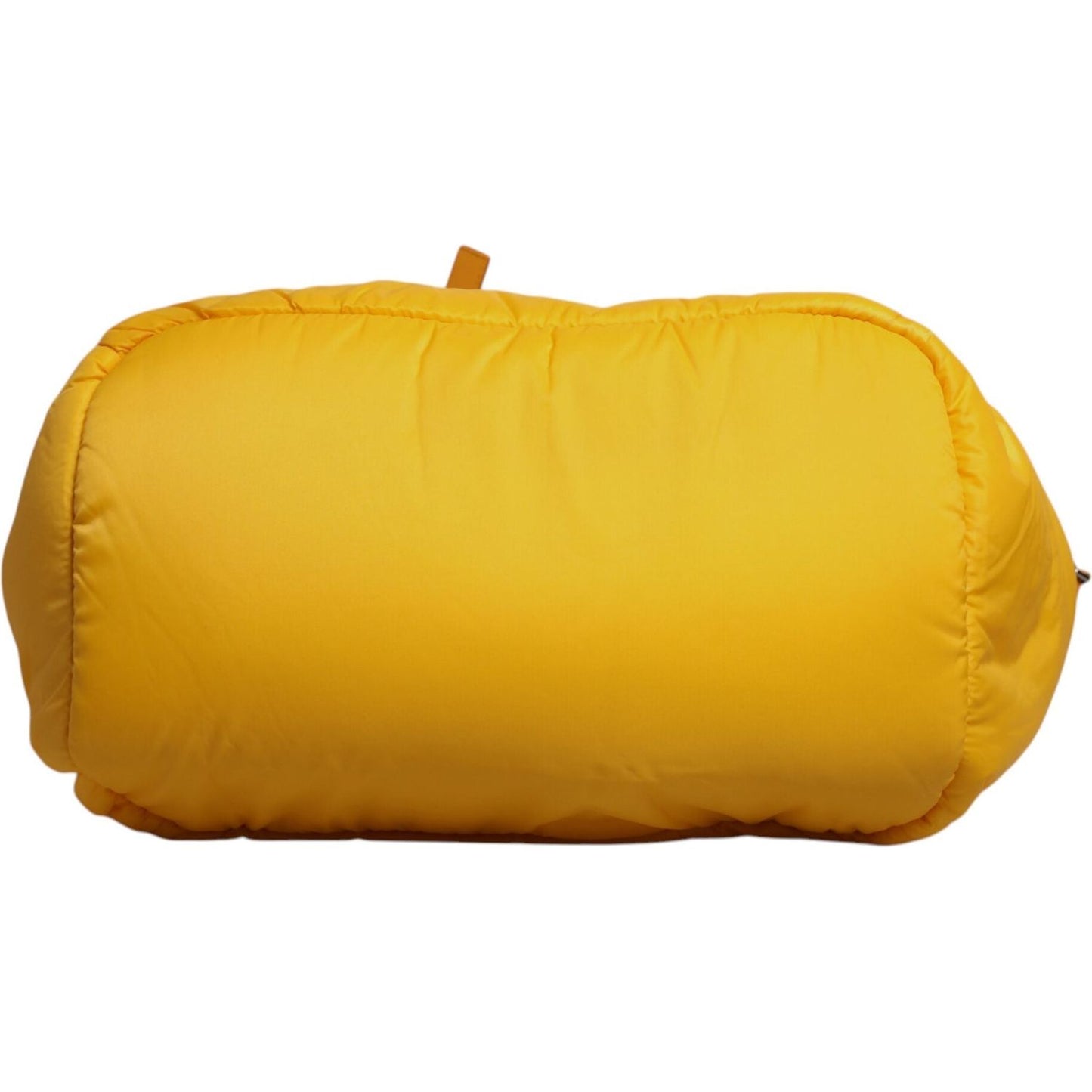 Dolce & Gabbana Yellow Orange Nylon Logo Plaque Hand Shoulder Duffle Bag BAG4350