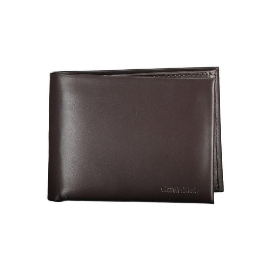 Calvin Klein Brown Leather Men Wallet CA-26332