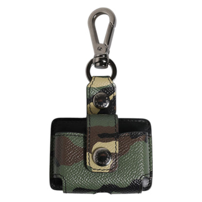 Dolce & Gabbana Multicolor Camouflage Leather Airpods Case