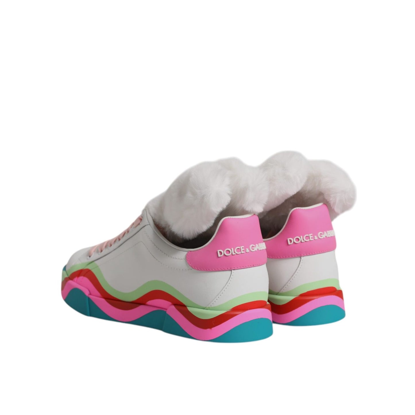 Dolce & Gabbana Multicolor Low Top Trainers Sneakers Shoes