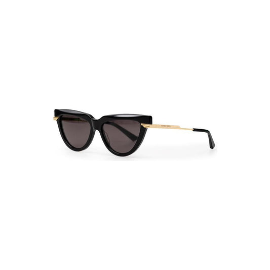 Bottega Veneta Black Acetate Sunglasses Bottega Veneta White Smoke