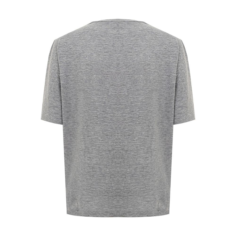 Dsquared² Chic Gray Cotton Tee for the Modern Woman