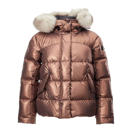 Peuterey Pink Polyester Jackets & Coat Peuterey Dim Gray