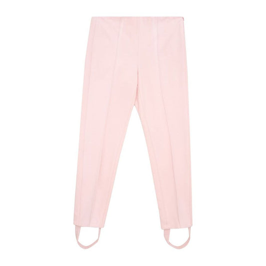 Lardini Elegant Pink Viscose Pants for Chic Style Lardini Misty Rose