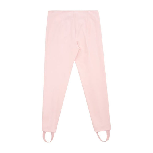 Lardini Elegant Pink Viscose Pants for Chic Style Lardini Misty Rose