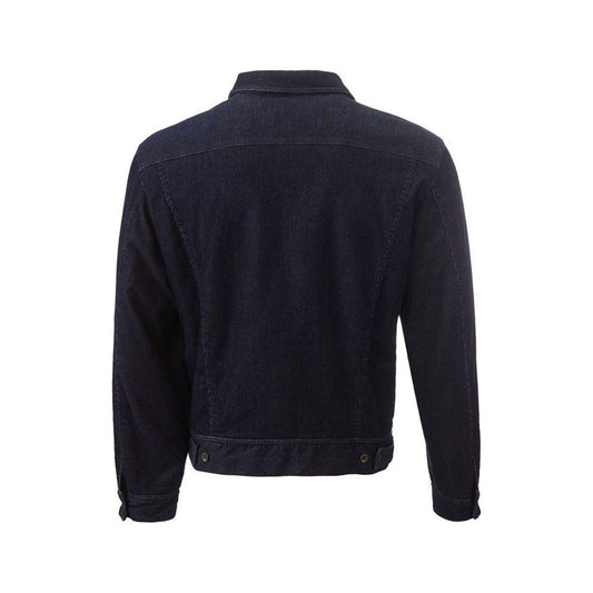 Lardini Blue Cotton Jacket Lardini Black