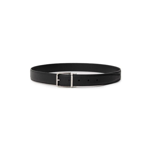 Dolce & Gabbana Black Leather Belt Dolce & Gabbana Dark Slate Gray