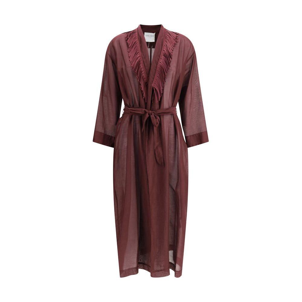 Forte_Forte Fringed long Robe FO-13896MYCOATF47M2578-II/M