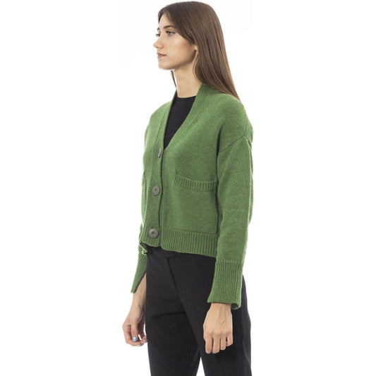 Alpha Studio Sweaters Sweaters Alpha Studio Dark Olive Green