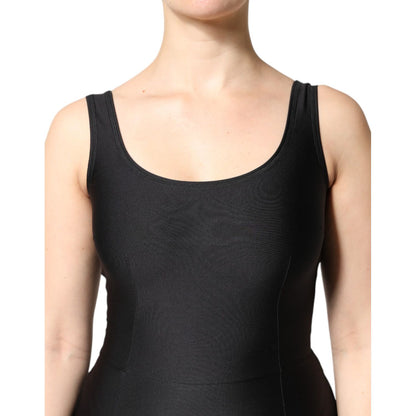 Dolce & Gabbana Black Sleeveless Bodycon Women Jumpsuit Dress