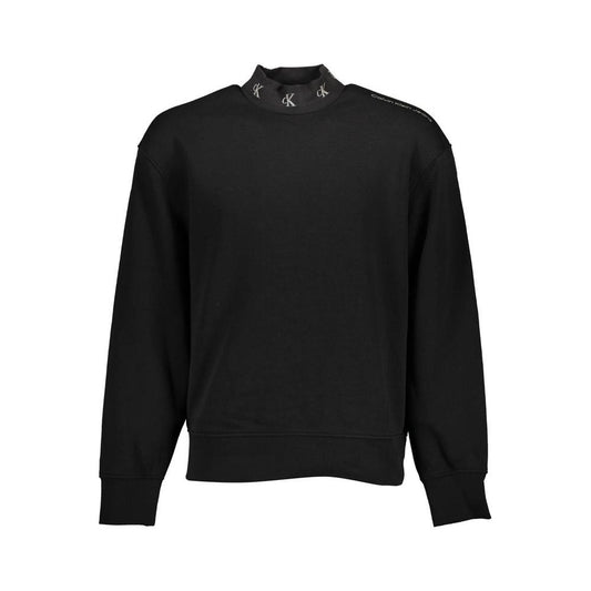 Calvin Klein Black Cotton Men Sweater Calvin Klein Black