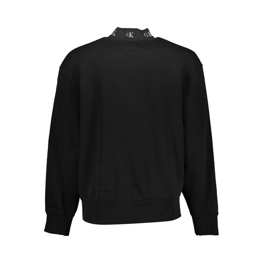 Calvin Klein Black Cotton Men Sweater Calvin Klein Black