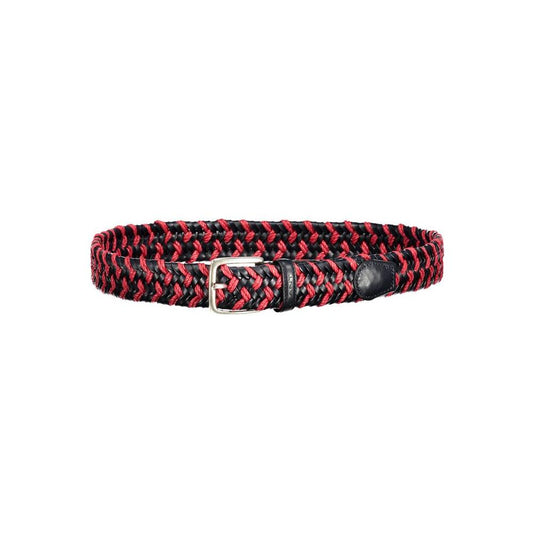 Gant Red Leather Men Belt Gant Pale Violet Red