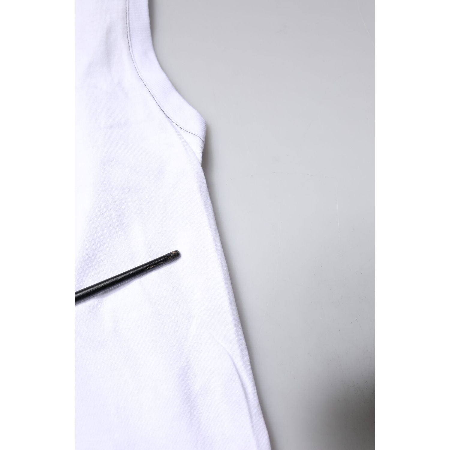 Dolce & Gabbana White Cotton Sleeveless Printed Tank T-shirt