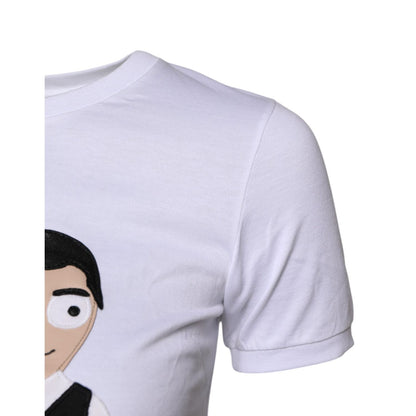 Dolce & Gabbana White #DGFAMILY Embroidery Cotton T-shirt