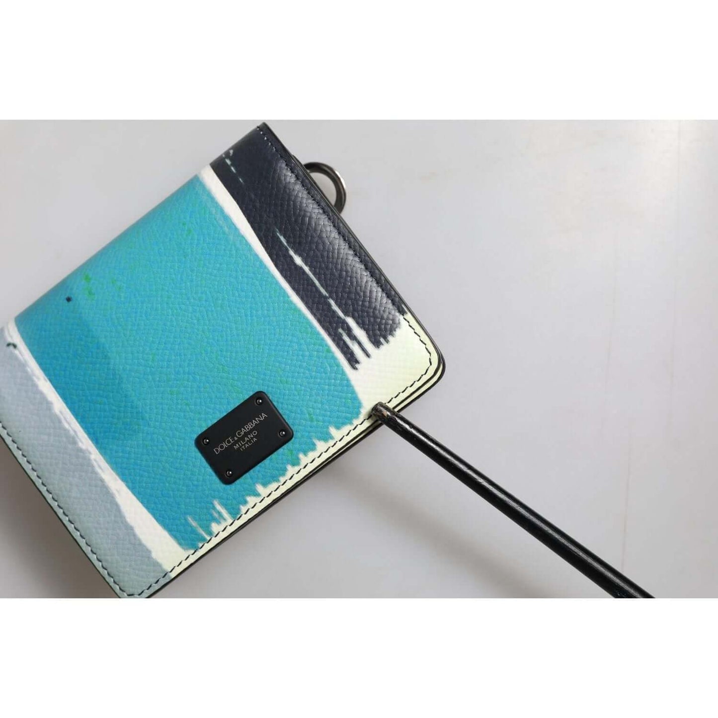 Dolce & Gabbana Multicolor Leather DG Logo Bifold Card Holder Wallet