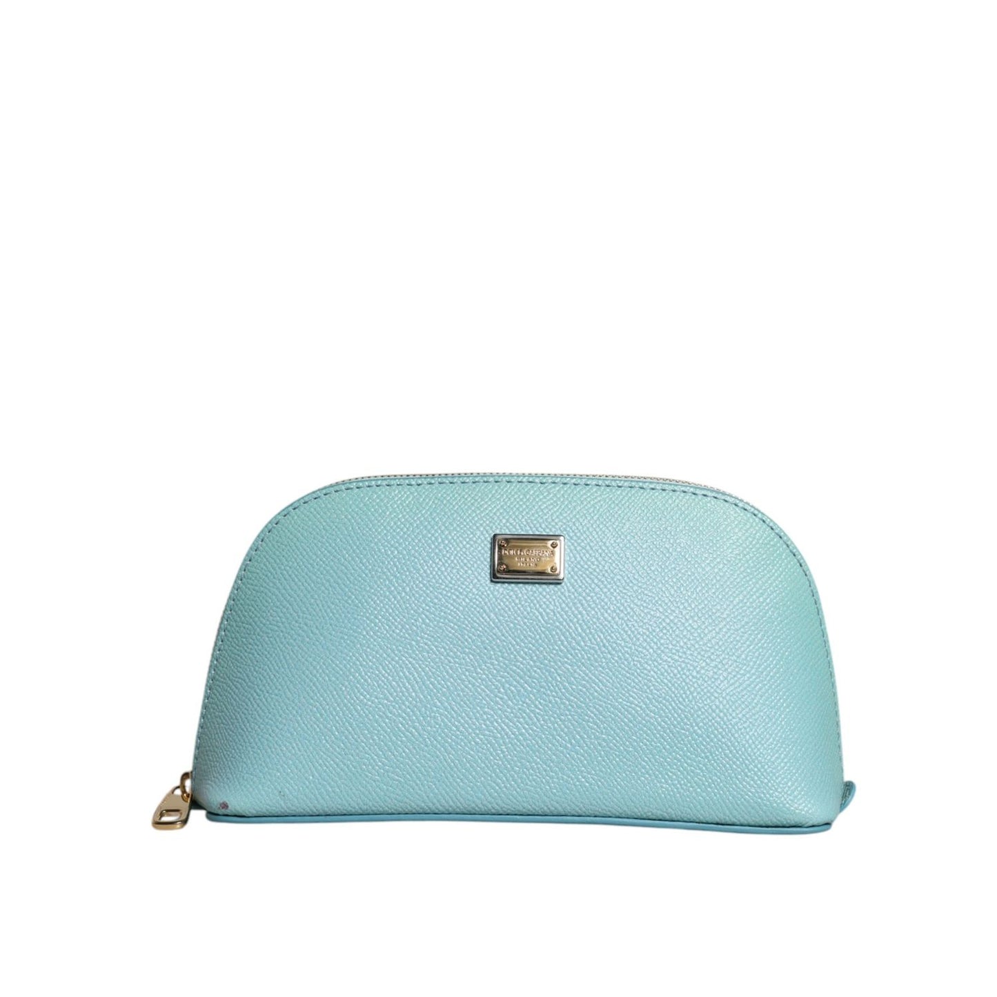 Dolce & Gabbana Light Blue Leather Handbag Clutch Mini Purse Pouch Bag