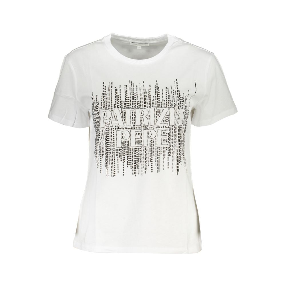Patrizia Pepe White Cotton Women T-Shirt
