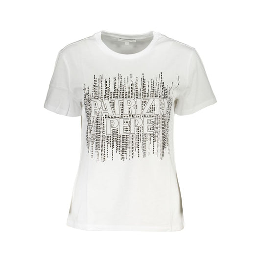 Patrizia Pepe White Cotton Women T-Shirt