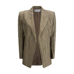 Gabriela Hearst Ruched silk Mairi Blazer GA-2255083S127GNM-IT44 | L