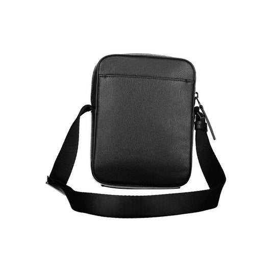 Calvin Klein Sleek Black Shoulder Bag with Logo Detail Calvin Klein Dark Slate Gray