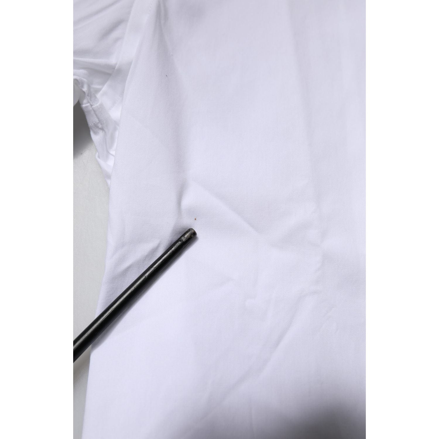 Dolce & Gabbana White Cotton Stretch GOLD Dress Formal Shirt