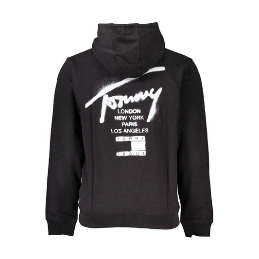 Tommy Hilfiger Black Cotton Men Sweater Tommy Hilfiger Dark Slate Gray
