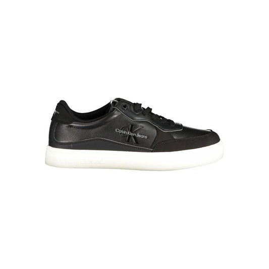 Calvin Klein Sleek Black Sports Sneakers with Contrast Details Calvin Klein Dark Slate Gray
