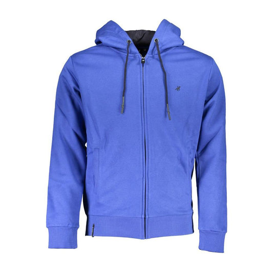 U.S. Grand Polo Blue Cotton Sweater U.S. Grand Polo Slate Blue