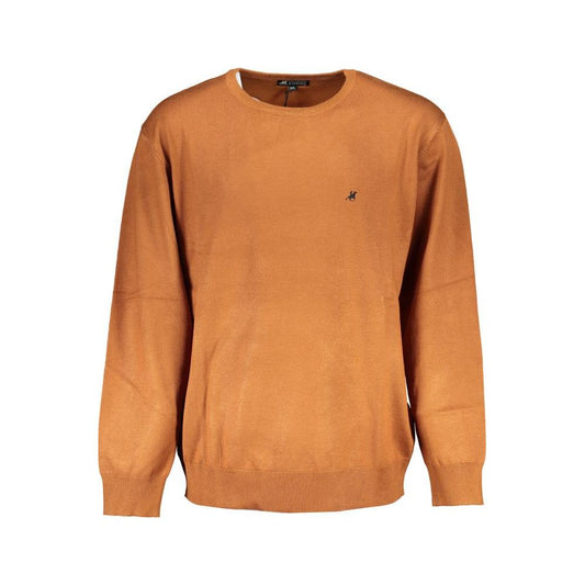 U.S. Grand Polo Brown Nylon Sweater U.S. Grand Polo Chocolate