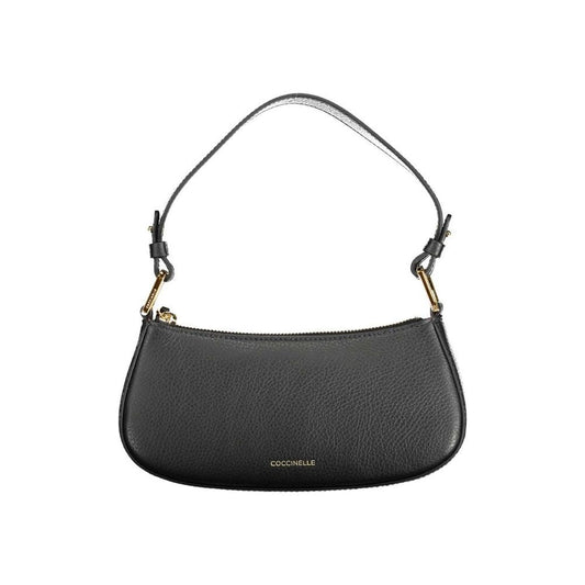 Coccinelle Black Leather Handbag Coccinelle Dark Slate Gray