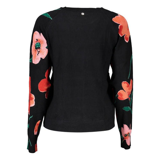 Desigual Chic Contrast Crew Neck Sweater Desigual Black