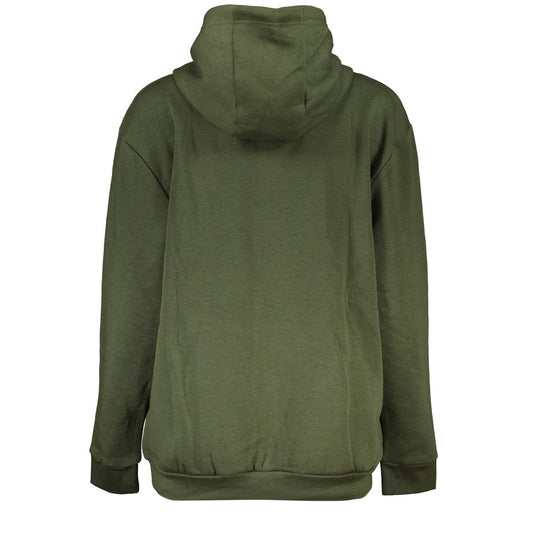 Cavalli Class Green Cotton Sweater Cavalli Class Dark Olive Green
