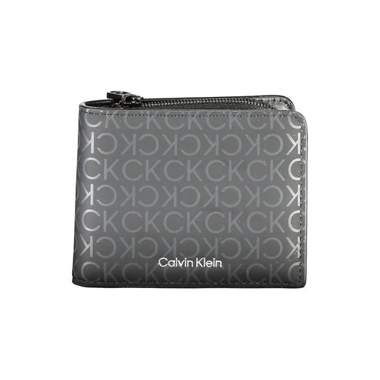 Calvin Klein Black Polyester Wallet Calvin Klein Dim Gray