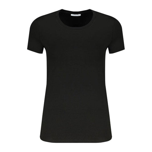 Patrizia Pepe Black Elastane Tops & T-Shirt Patrizia Pepe Black