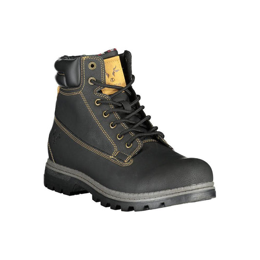 Carrera Sleek Lace-Up Boots with Contrast Accents Carrera Dark Slate Gray